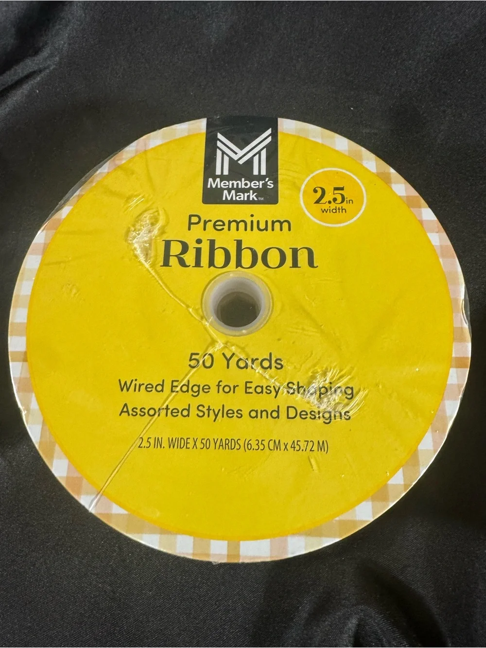 Multicolor Balloon Print Ribbon 2.5 inch wired ribbon